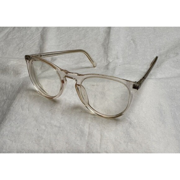 Warby Parker HASKELL 500 M 49-22-145 Crystal Clear Frames, FRAMES ONLY - Picture 1 of 8